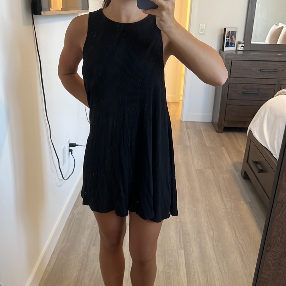 Forever 21 black ribbed dress